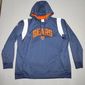 Nike NFL Chicago Bears Hoodie men's size XXL blue colour Therma-fit On-Field